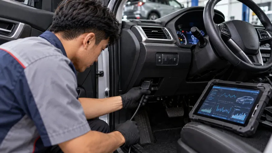 Cek Odometer Mobil dengan Scanner OBD