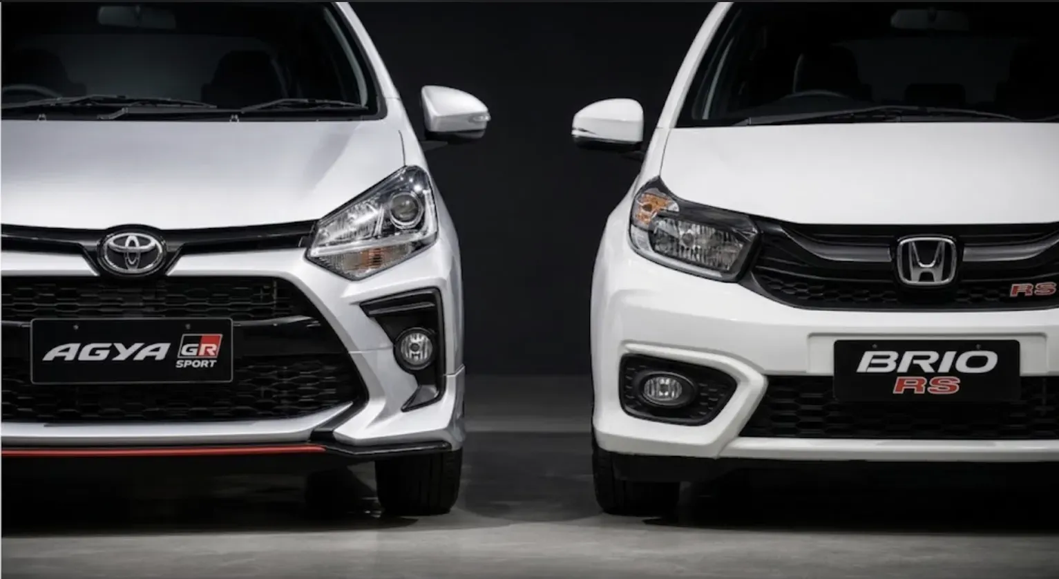 Eskterior Honda Brio vs Toyota Agya