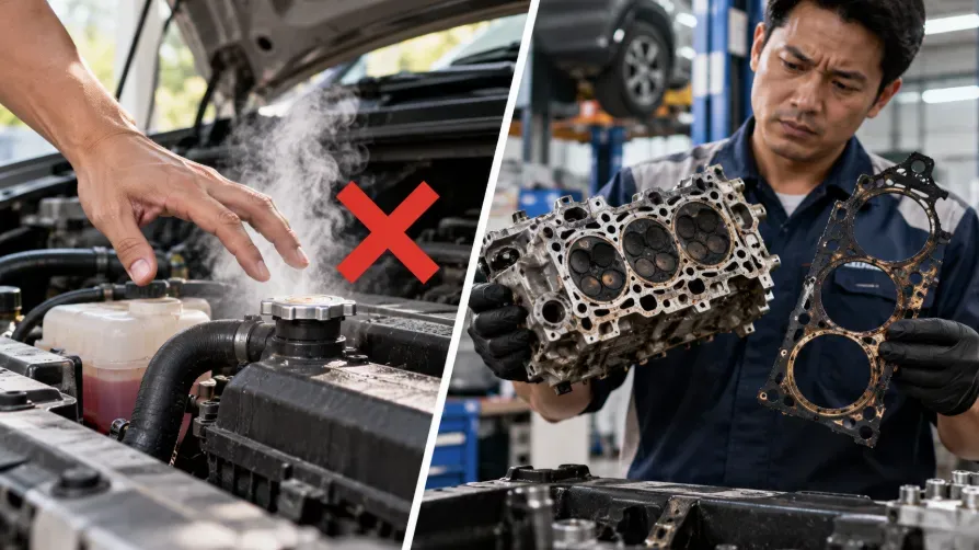 Hal Yang Tidak Boleh DIlakukan Saat Mesin Mobil Overheat