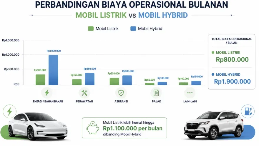 Perbandingan Mobil Listrik vs. Mobil Hybrid