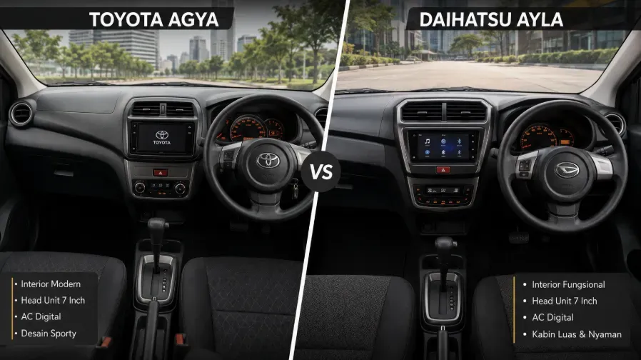 Perbandingan Toyota Agya vs Daihatsu Ayla